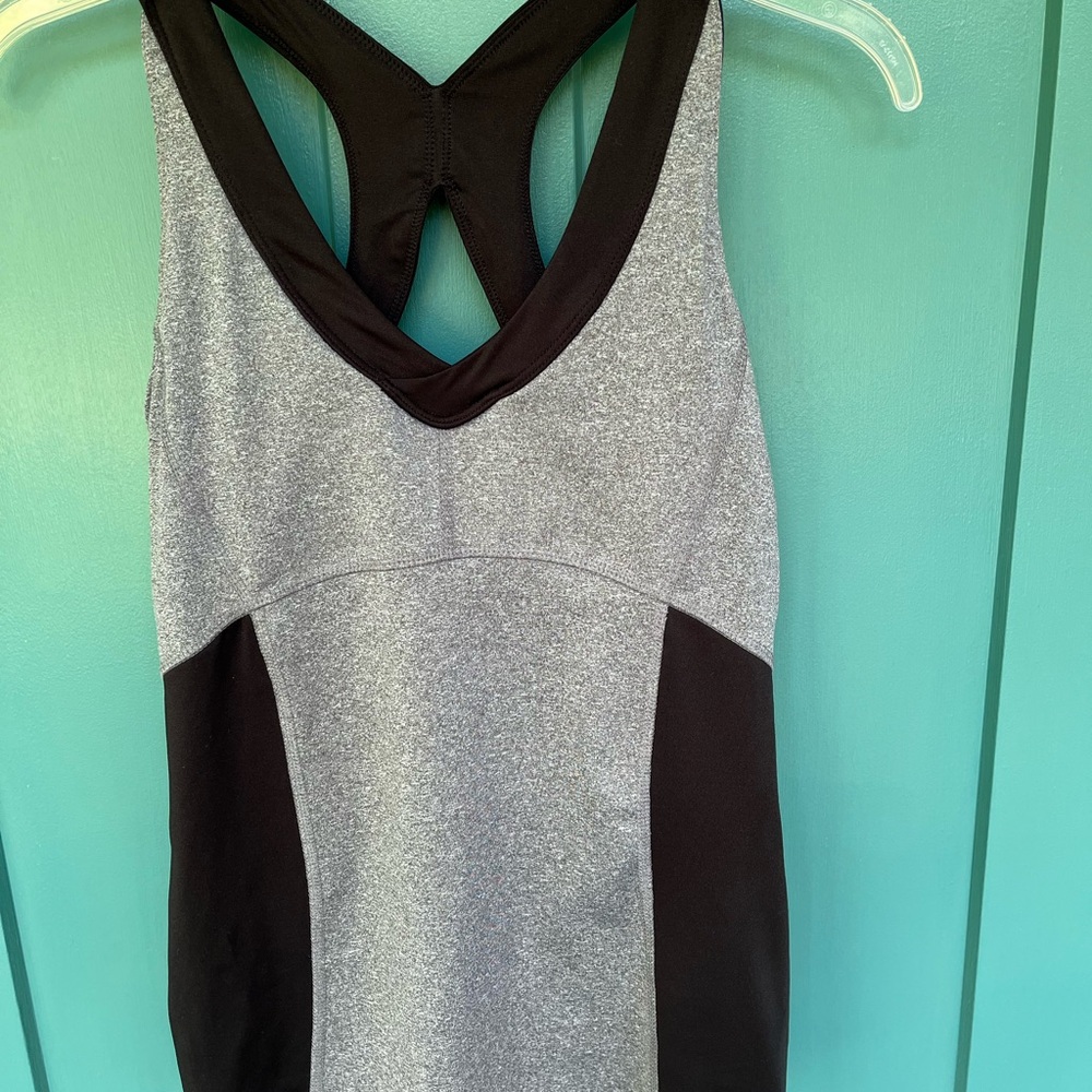 Reflex Black and Gray Athletic Top